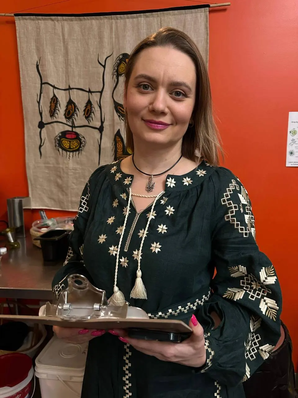 Olga Ialovenko working in the festival kitchen