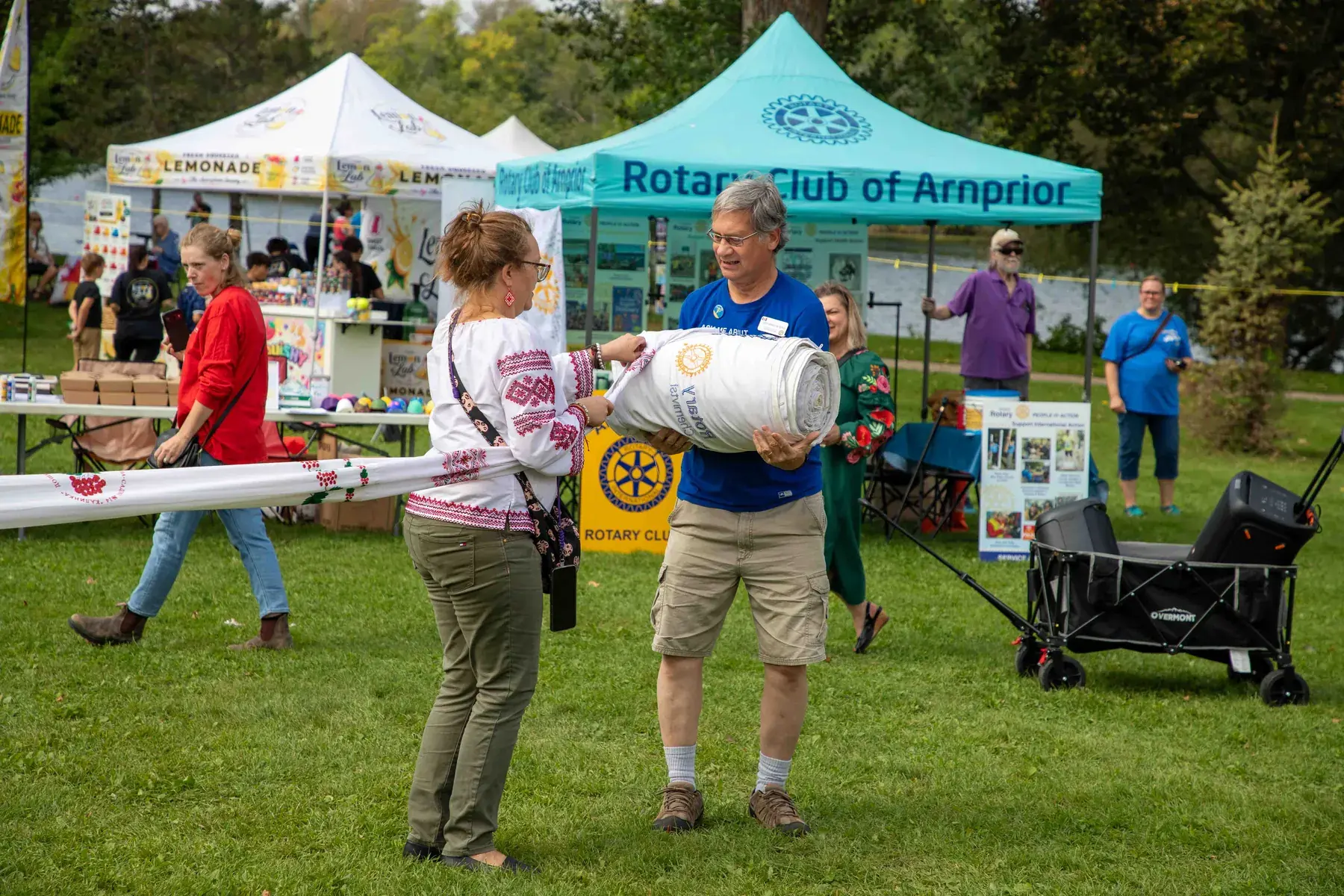 Rotary Club of Arnprior tent and vendor row