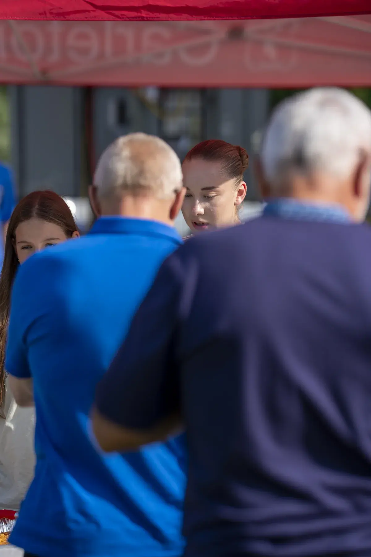 Anastasiia Stepanenko at UAFest 2026 — Guests line up at a food tent (photo: Tim Skinner)