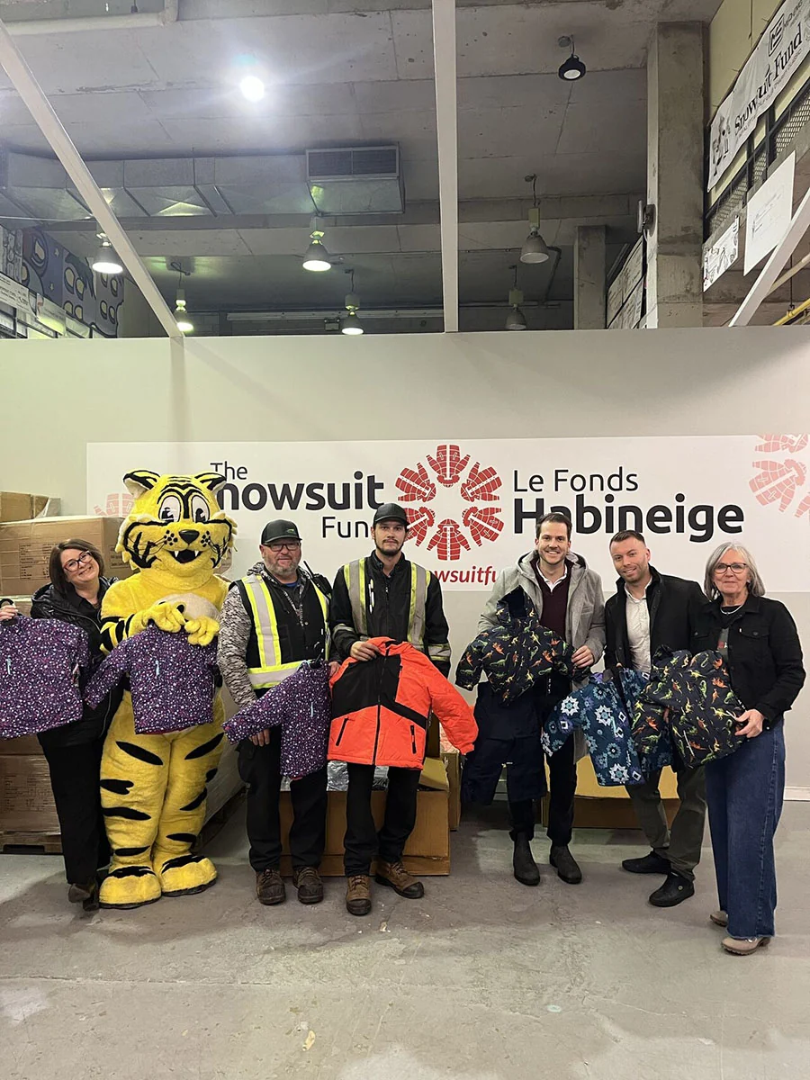Giant Tiger's donation of 543 snowsuits to The Snowsuit Fund